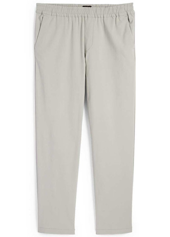 Светло-серые кэжуал летние прямые брюки C&A