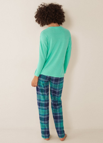 Салатовая всесезон пижама (лонгслив, брюки) лонгслив + брюки Women'secret