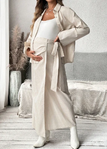 Костюм для вагітних (сорочка, спідниця) SHEIN (317185238)