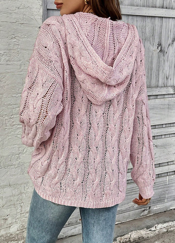 Рожево-ліловий демісезонний светр SHEIN