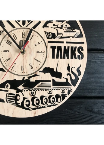 Концептуальные настенные часы из дерева «World of Tanks» 7Arts (253567731)
