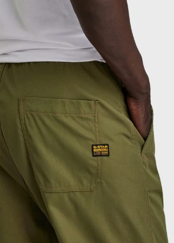 Зеленые кэжуал демисезонные джоггеры брюки G-Star Raw