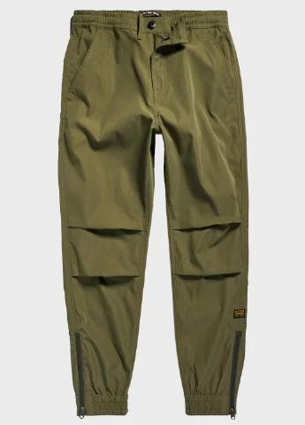 Зеленые кэжуал демисезонные джоггеры брюки G-Star Raw