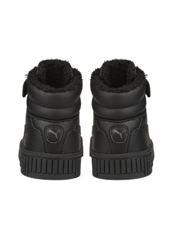 Черные детские кроссовки carina 2.0 mid winter sneakers kids Puma