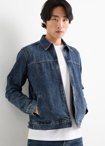 Темно-синя демісезонна куртка C&A