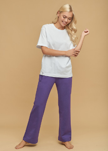 Фиолетовые домашние демисезонные брюки Mashsh
