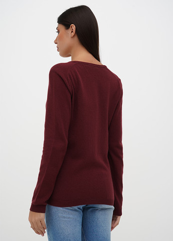 Бордовый демисезонный пуловер пуловер Sassofono