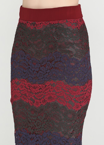 Разноцветная кэжуал в полоску юбка Sassofono миди