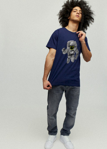 Темно-синя футболка чоловіча YAPPI