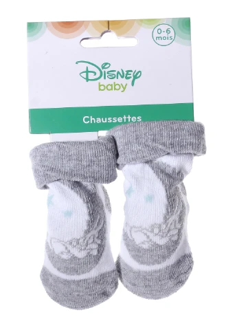 Шкарпетки Bambi Birth 0-6 pink/gray 43891664-1 Disney (254670596)