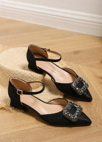 SHEIN Туфлі чорний з текстиль, китай — демісезон (324630210)