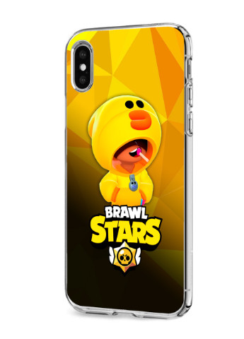 Чохол силіконовий Apple Iphone X Леон Качка Курча Бравл Старс (Leon Sally Brawl Stars) (6129-1020) MobiPrint (219284299)