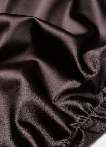 Темно-коричнева коктейльна сукня сукня-комбінація H&M однотонна