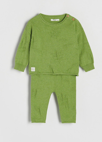 Зеленый демисезонный костюм (джемпер, брюки) брючный Reserved