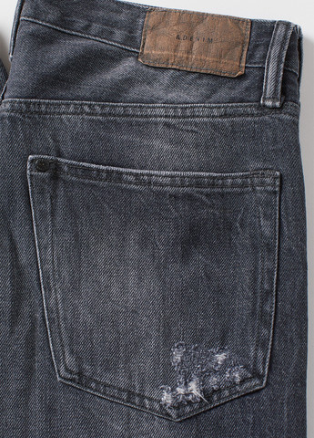 Серые демисезонные зауженные джинсы H&M