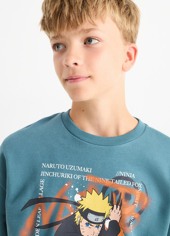 C&A світшот персонажі бірюзовий кежуал бавовна, трикотаж