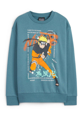 C&A світшот персонажі бірюзовий кежуал бавовна, трикотаж