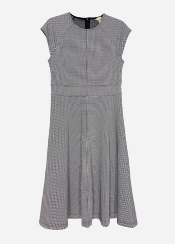 Чорно-білий кежуал сукня кльош H&M в клітинку
