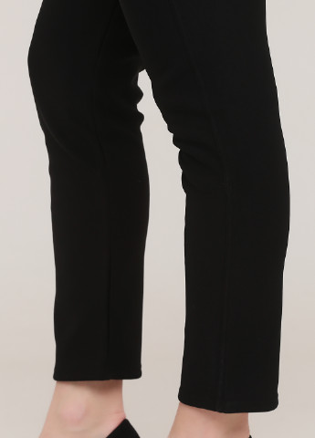 Черные кэжуал демисезонные зауженные брюки Vaav fashion