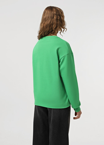 Кислотно-зелений світшот Promin однотонний без декору (323023332)