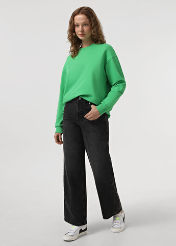 Кислотно-зелений світшот Promin однотонний без декору (323023332)