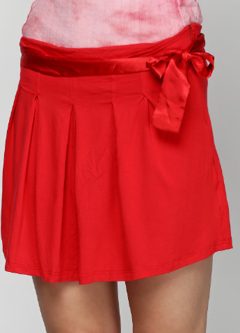 Красная кэжуал однотонная юбка Vila мини