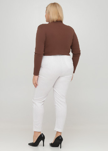 Белые кэжуал демисезонные зауженные брюки Asos