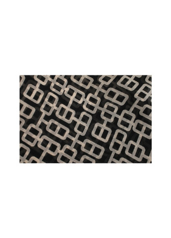Черная демисезонная блуза женская с геометрическим принтом pattern Berni Fashion 58625