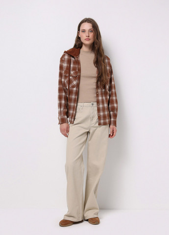 Коричневая кэжуал рубашка в клетку Colin's