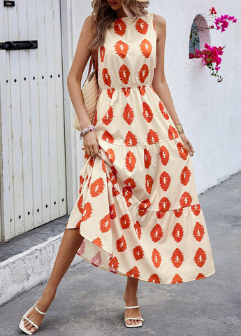 Комбінована кежуал сукня SHEIN з абстрактним візерунком