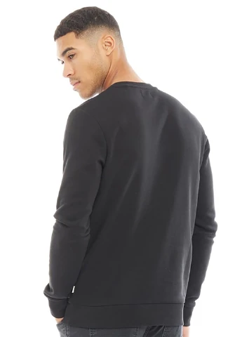 Черный свитшот Jack & Jones логотип (151405093)