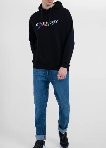 Черный хлопковый худи с логотипом Givenchy (251176507)