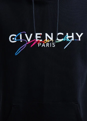Черный хлопковый худи с логотипом Givenchy (251176507)