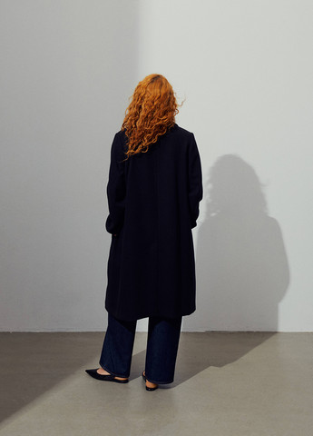 Чорне демісезонне Пальто двобортне H&M