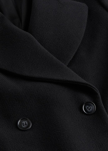 Чорне демісезонне Пальто двобортне H&M