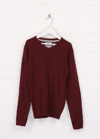 Бордовый демисезонный пуловер пуловер IntelliGent store