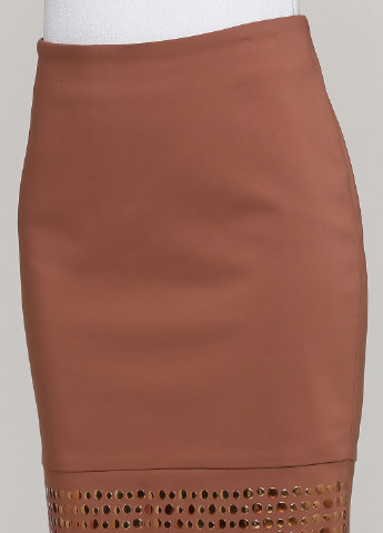 Пудровая кэжуал однотонная юбка Tuwe карандаш