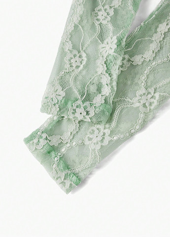 Мятное вечернее платье SHEIN однотонное