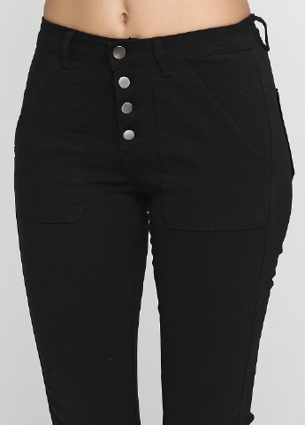Черные демисезонные зауженные джинсы DISPLAY