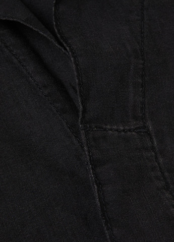 Комбинезон H&M комбинезон-шорты однотонный тёмно-серый денил хлопок