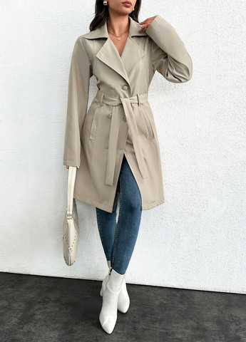 Плащ SHEIN на гудзиках демісезон (337833604)