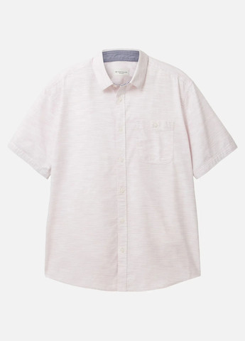 Светло-розовая кэжуал рубашка однотонная Tom Tailor