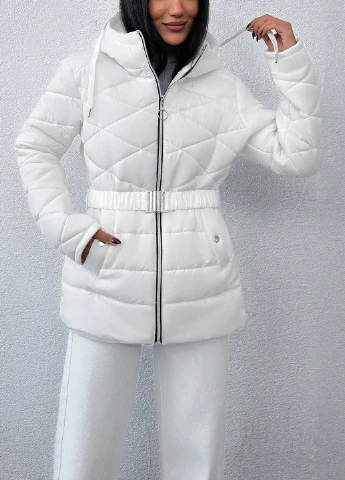Біла зимня куртка SHEIN
