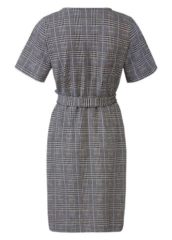 Черно-белое кэжуал платье футляр Esmara с геометрическим узором