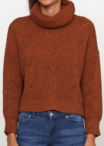 Коричневый демисезонный свитер Made in Italy