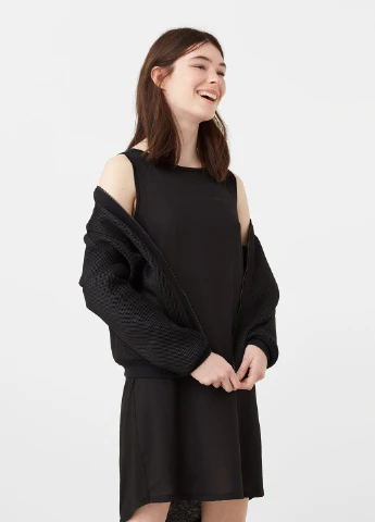 Черное кэжуал платье Mango однотонное