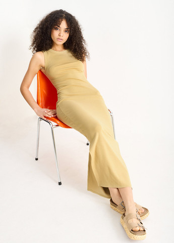 Оливкова кежуал сукня сукня-майка C&A однотонна