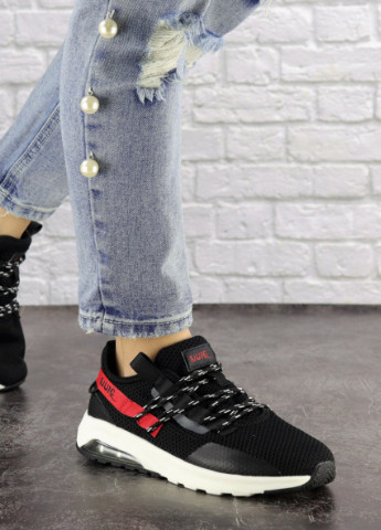 Женские кроссовки Ninja 1570 23 Черный Fashion комбинированные демисезоны (223576349)