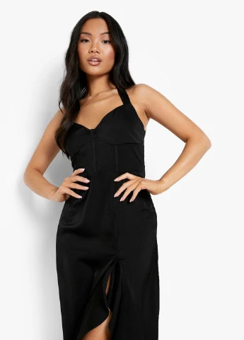 Черное платье Boohoo