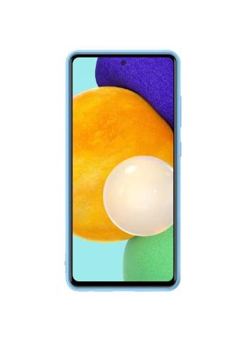 Чохол для мобільного телефону Galaxy A52/A525 Silicone Cover Blue (EF-PA525TLEGRU) Samsung (252579065)